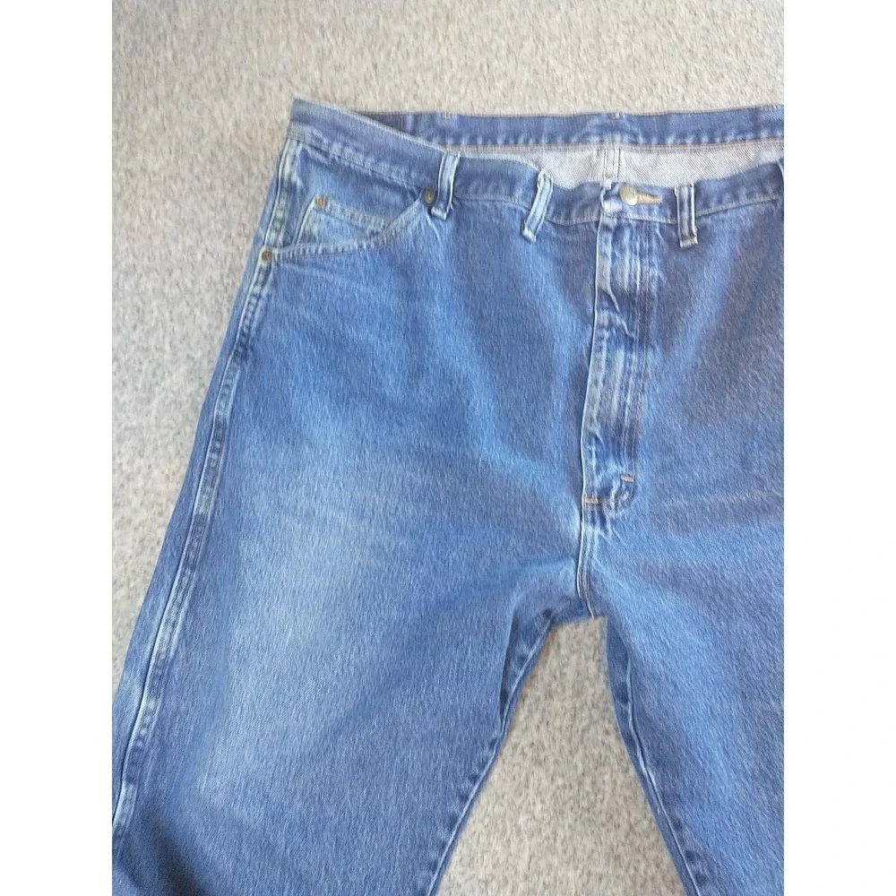 Wrangler Authentics Mens Relaxed Fit Straight Leg Blue Jeans 96501MR 44x29